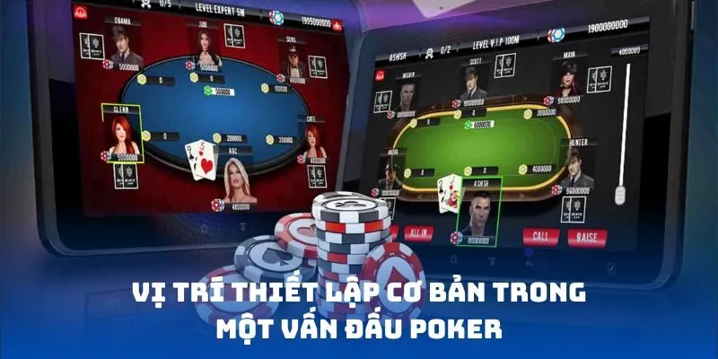 Vị trí thiết lập cơ bản trong một vấn đấu Poker